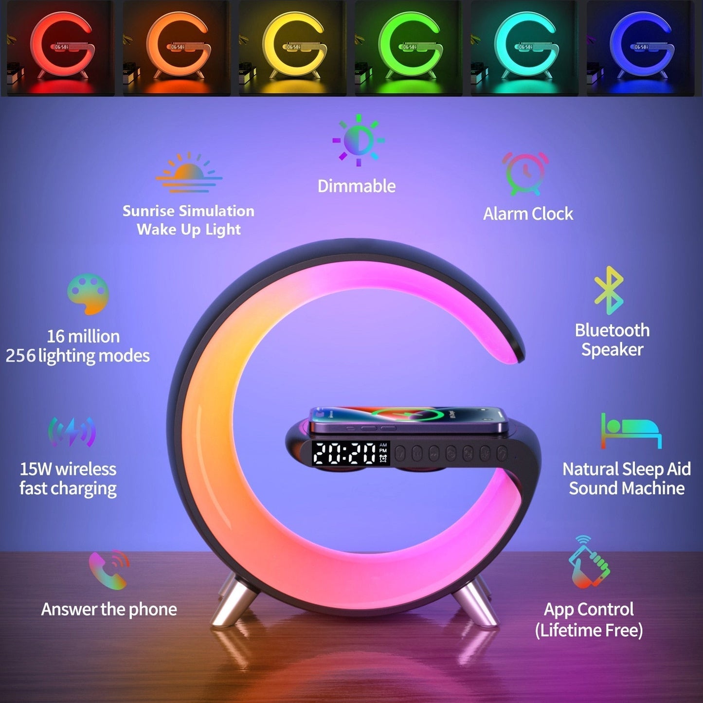 WIRELESS CHARGER ATMOSPHERE LAMP